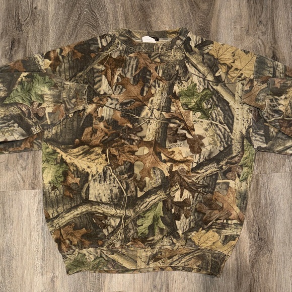 Camouflage vintage Women's Crew Neck Sweater - Picture 1 of 2